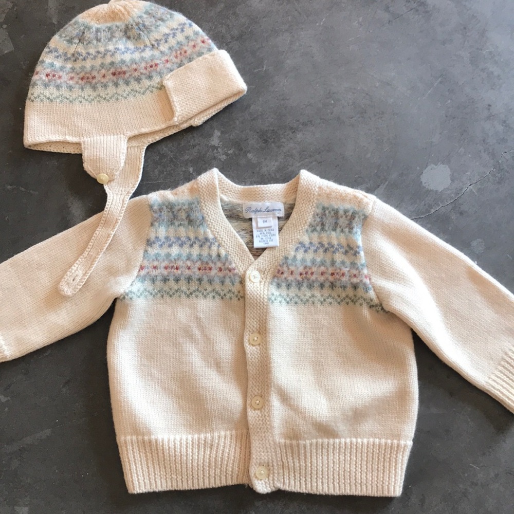 Ralph Lauren fair Isle sweater and hat